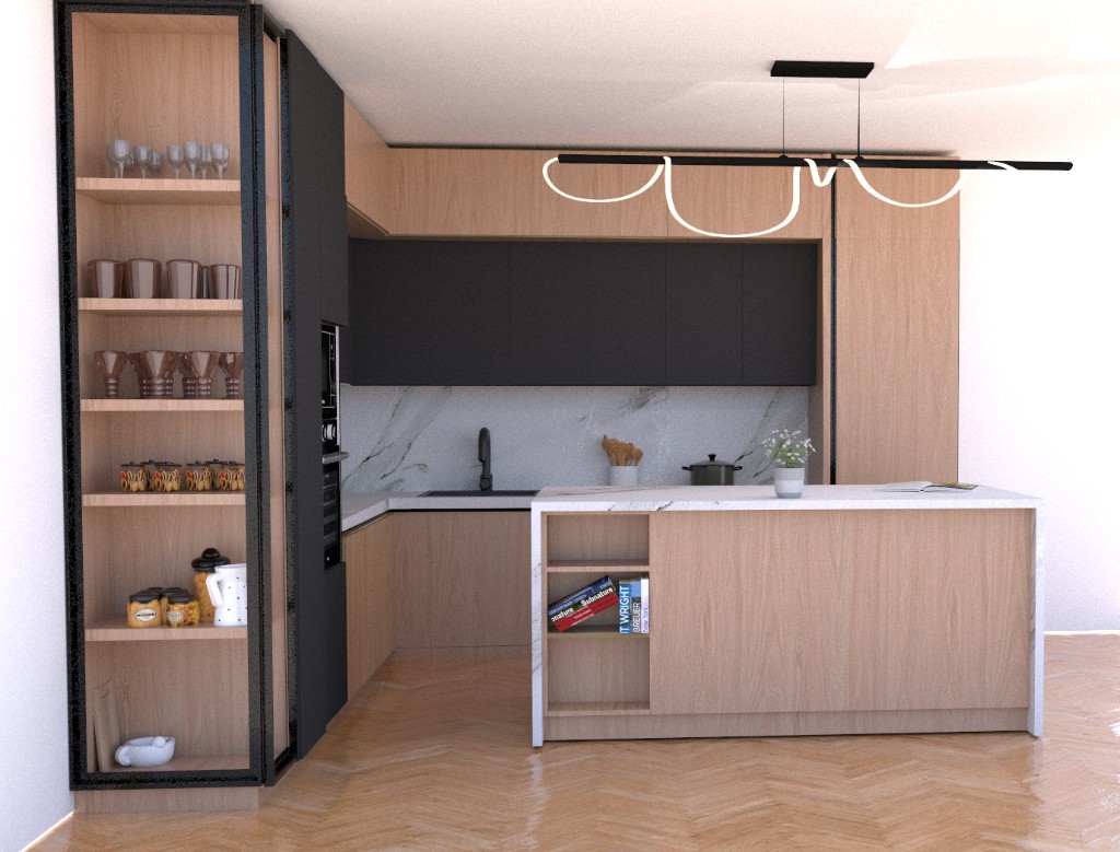 Проект „Елегантност в сиво и дъб" — снимка 4